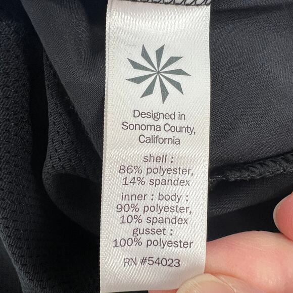 Athleta Trekkie North Mid Rise Skort Womens 4 Black Short Zip Pockets Golf Short - Picture 6 of 8